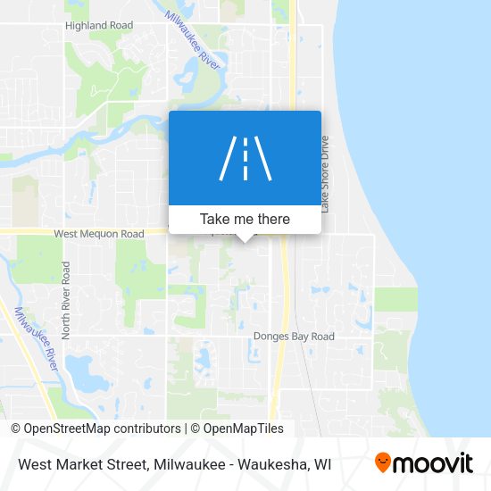 West Market Street map