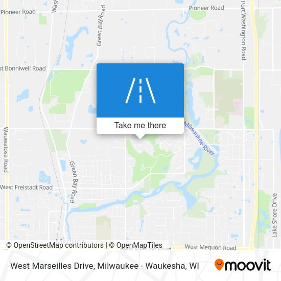West Marseilles Drive map