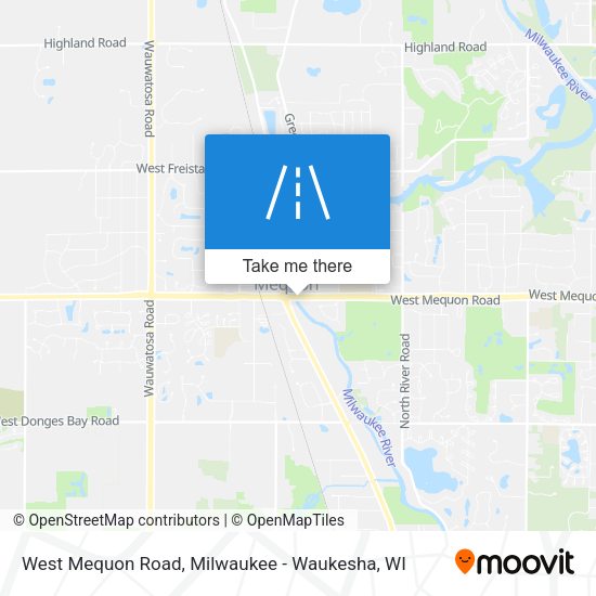 West Mequon Road map