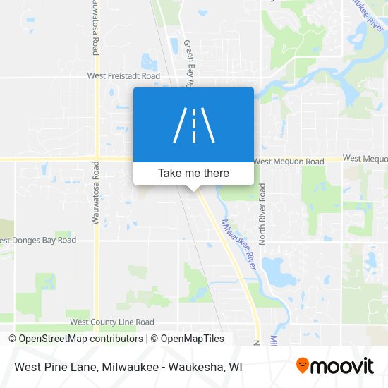 West Pine Lane map