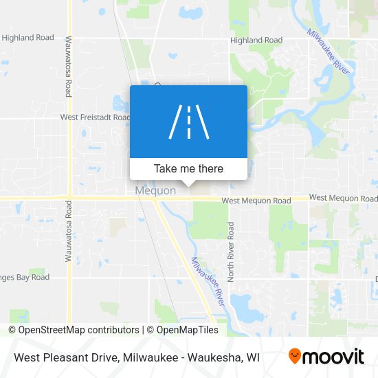Mapa de West Pleasant Drive
