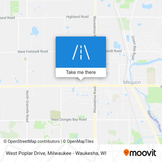 West Poplar Drive map