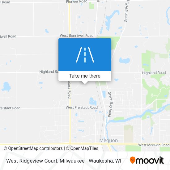 West Ridgeview Court map