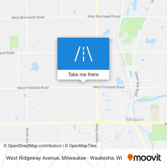 Mapa de West Ridgeway Avenue