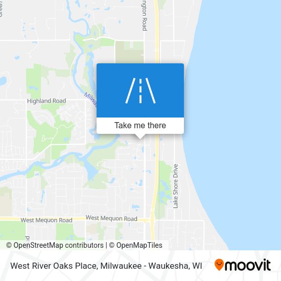 West River Oaks Place map