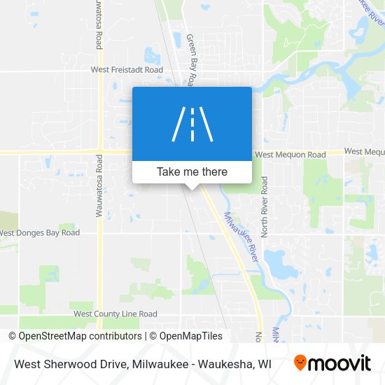 West Sherwood Drive map