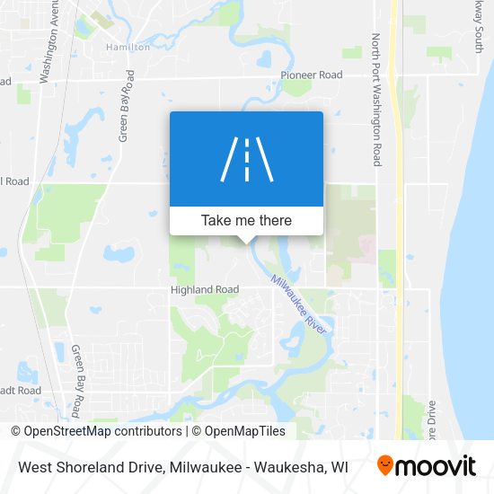 Mapa de West Shoreland Drive