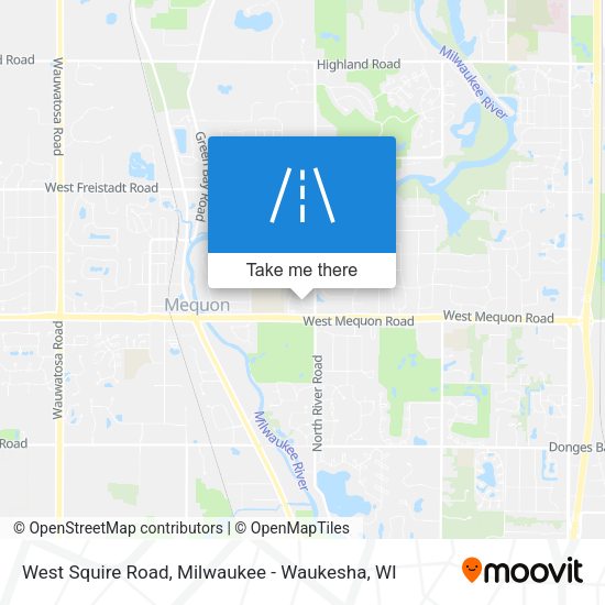 West Squire Road map