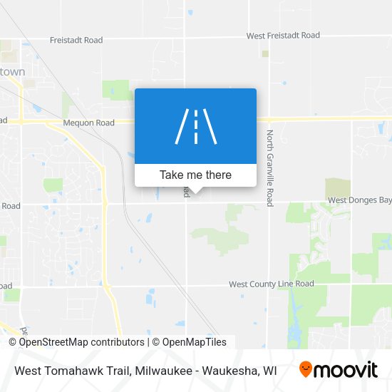 Mapa de West Tomahawk Trail