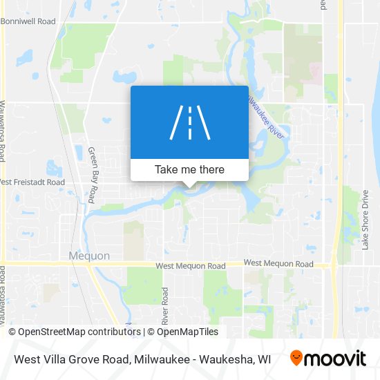 West Villa Grove Road map