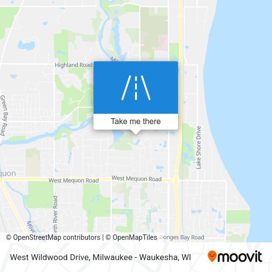 West Wildwood Drive map