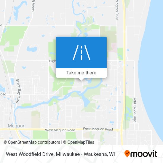 West Woodfield Drive map