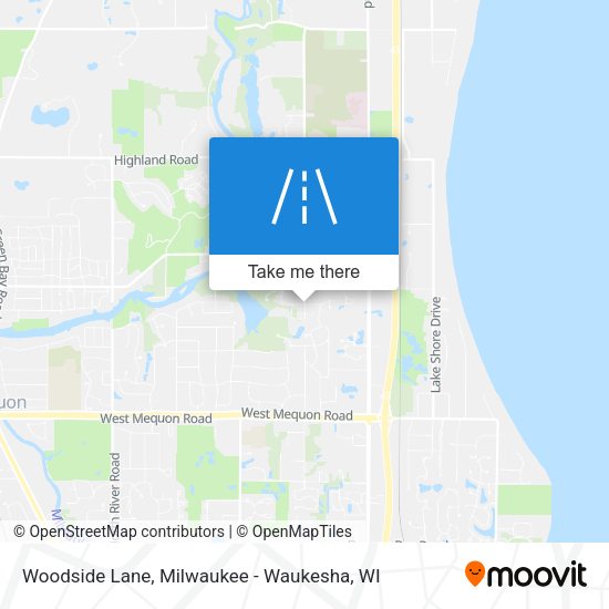 Woodside Lane map