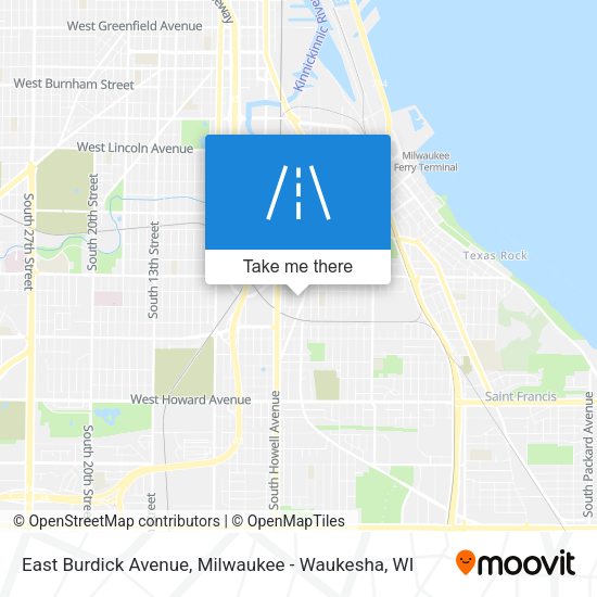 Mapa de East Burdick Avenue