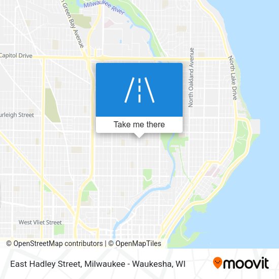 Mapa de East Hadley Street