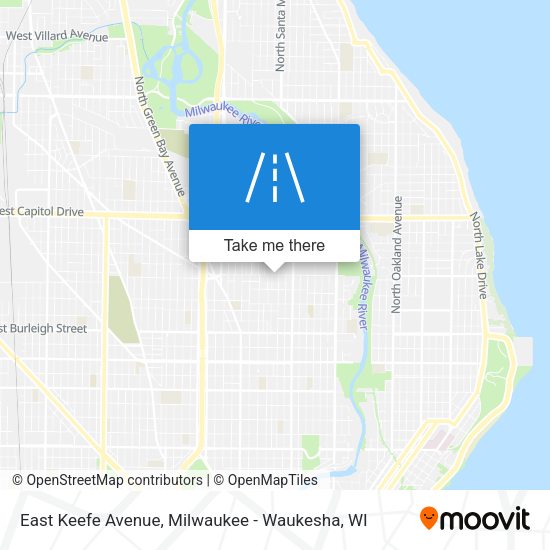 Mapa de East Keefe Avenue