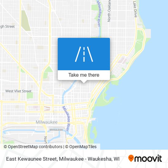 Mapa de East Kewaunee Street