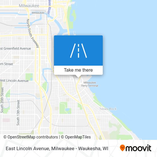Mapa de East Lincoln Avenue