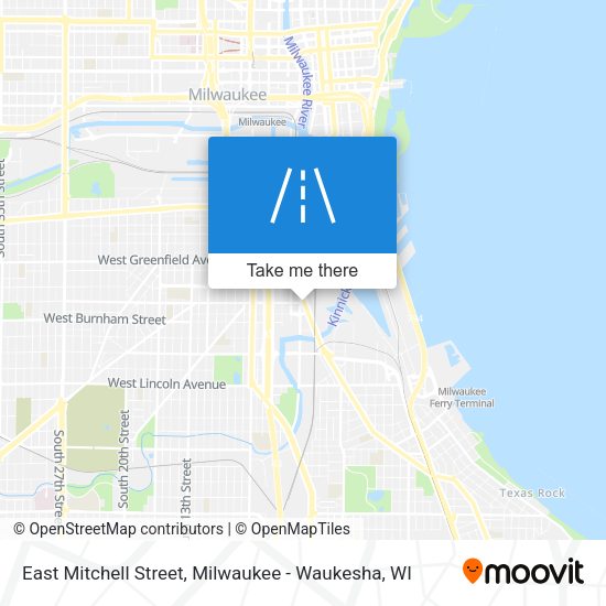 Mapa de East Mitchell Street