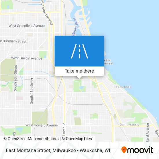 East Montana Street map