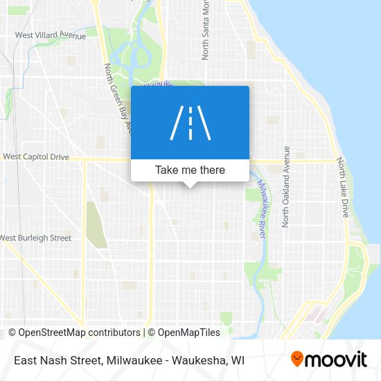 East Nash Street map