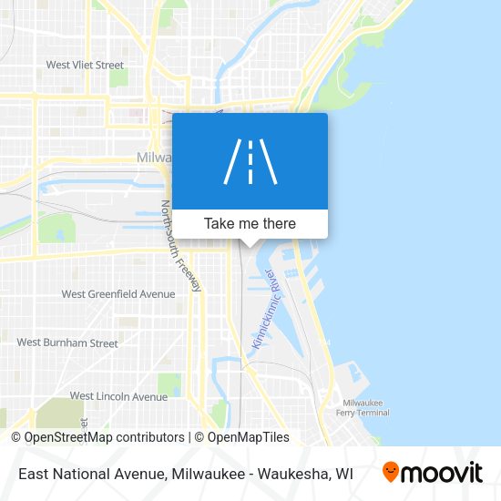 Mapa de East National Avenue