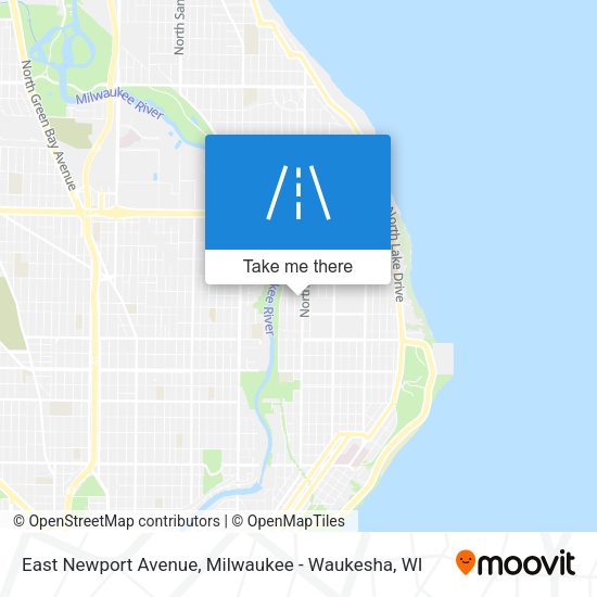East Newport Avenue map
