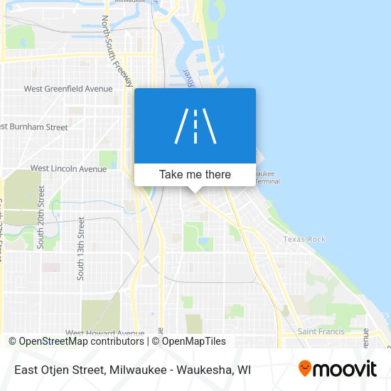 Mapa de East Otjen Street