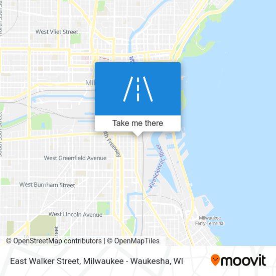 East Walker Street map