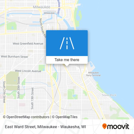 Mapa de East Ward Street