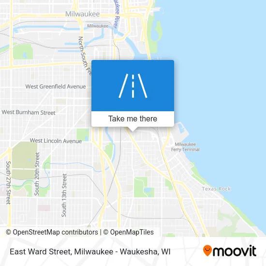 East Ward Street map