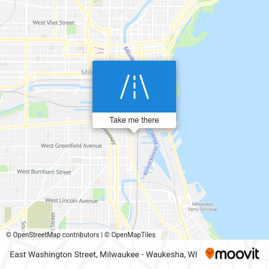 East Washington Street map