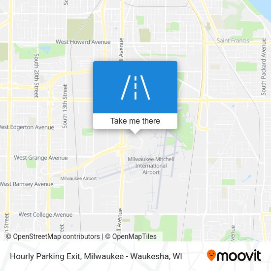 Hourly Parking Exit map