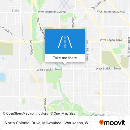 North Colonial Drive map