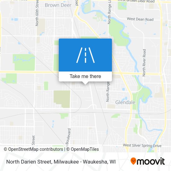 North Darien Street map