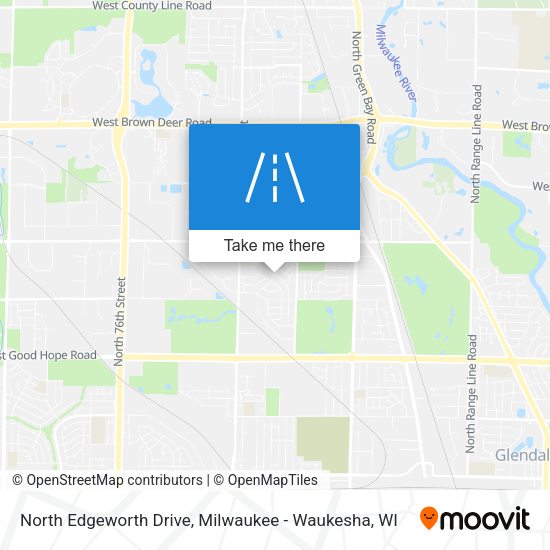 North Edgeworth Drive map