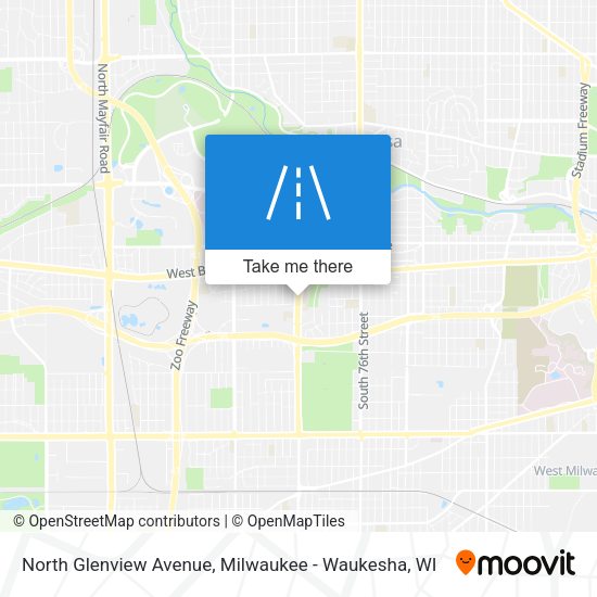 North Glenview Avenue map