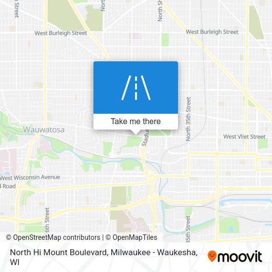 North Hi Mount Boulevard map