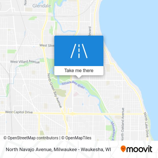 North Navajo Avenue map
