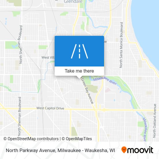 North Parkway Avenue map