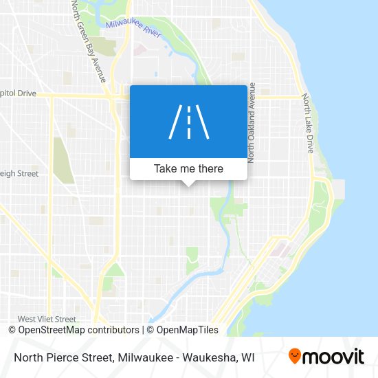 North Pierce Street map