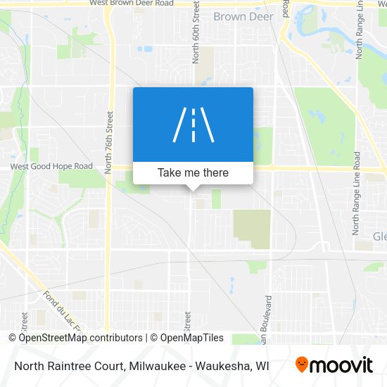 North Raintree Court map