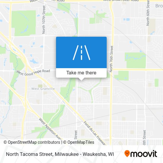 North Tacoma Street map