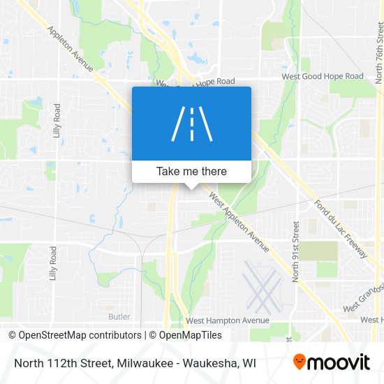 North 112th Street map