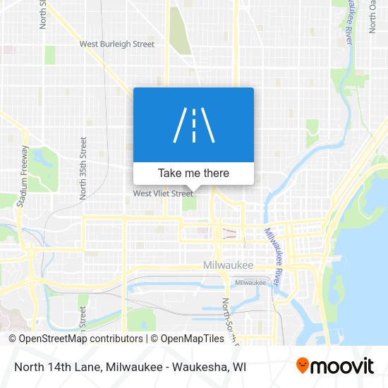 North 14th Lane map