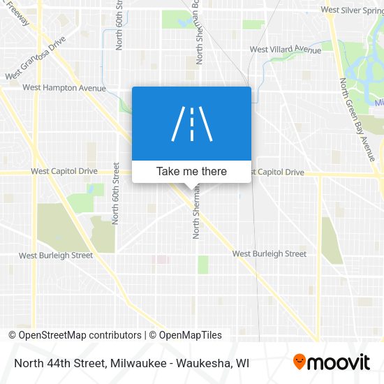 North 44th Street map