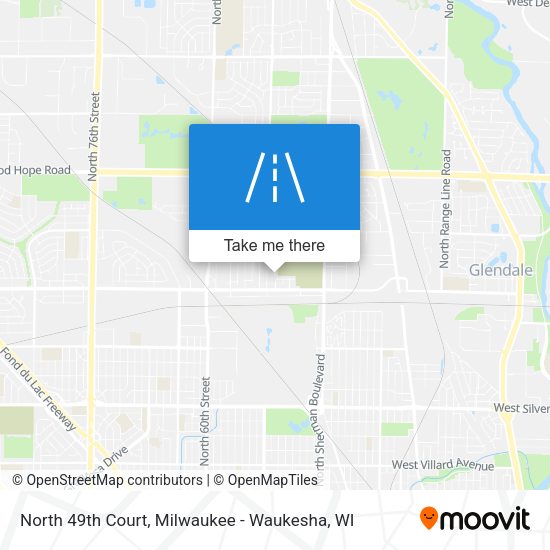 North 49th Court map