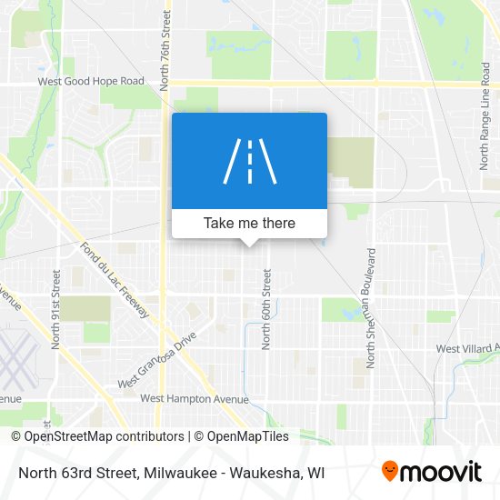 Mapa de North 63rd Street