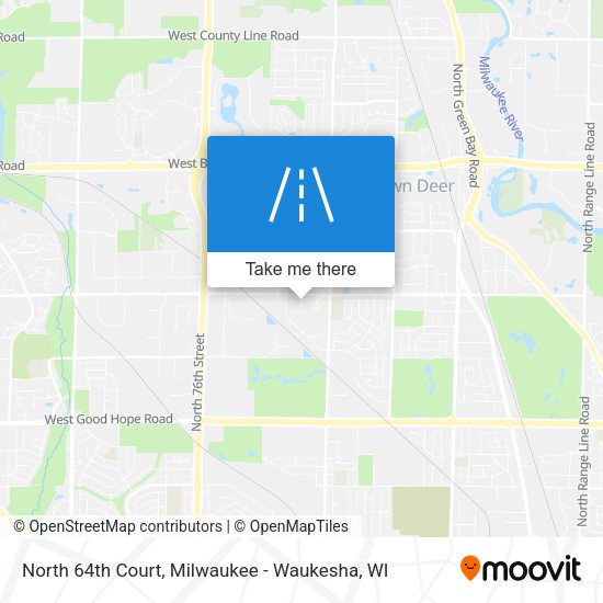North 64th Court map