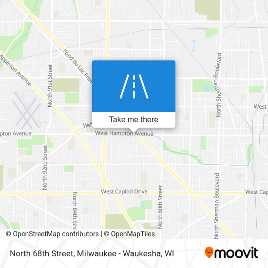 Mapa de North 68th Street